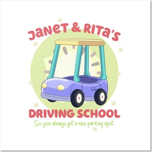 Janet and Rita's Driving School Posters and Art